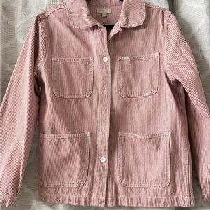 Brixton Pink Striped Workwear Jacket
